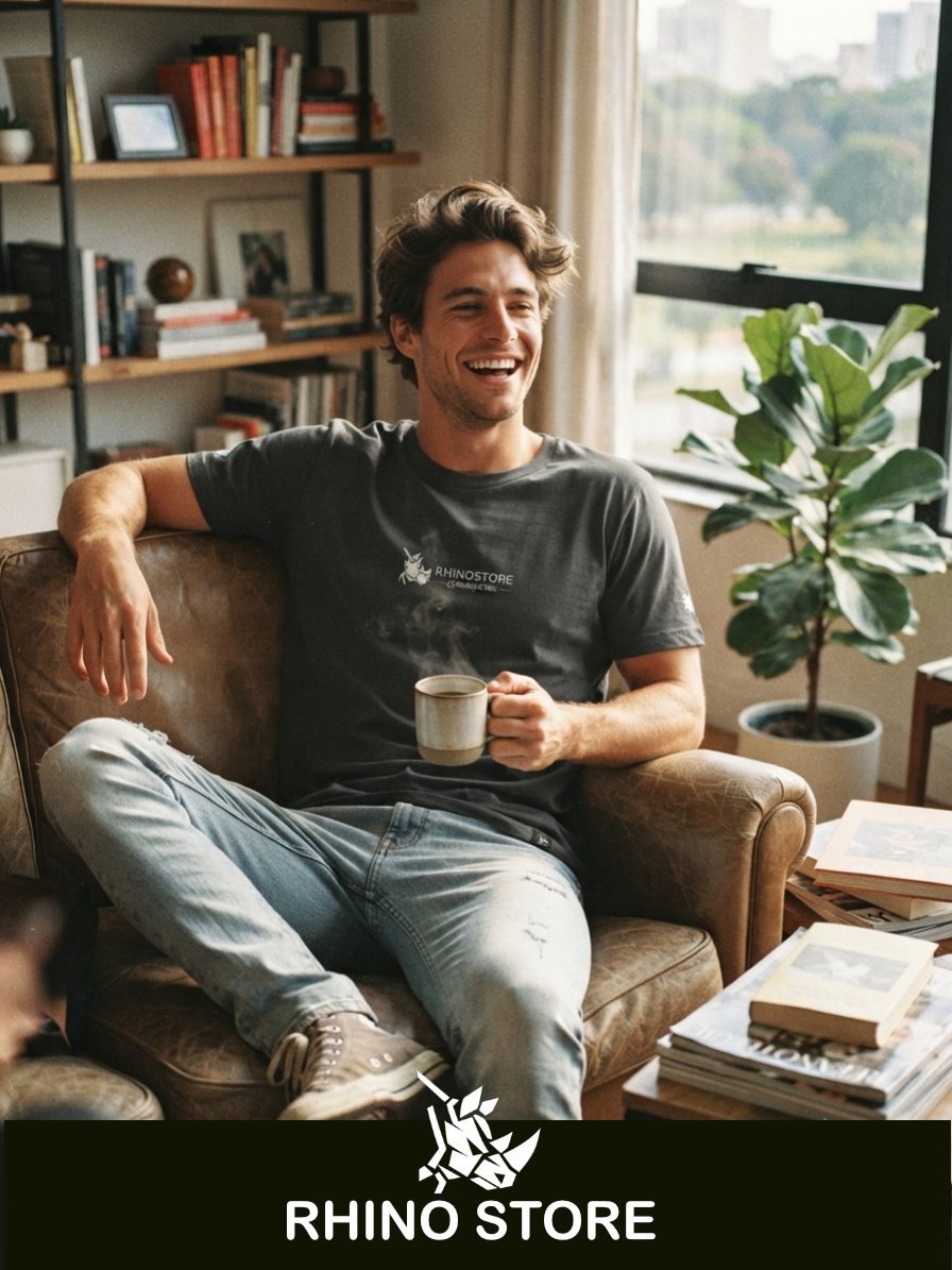 Camisetas Basica 100% algodāo - Rhino autêntica